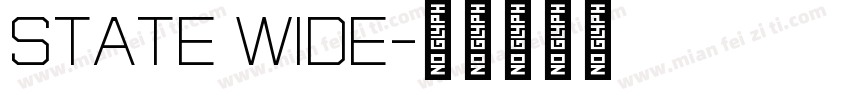 State Wide字体转换